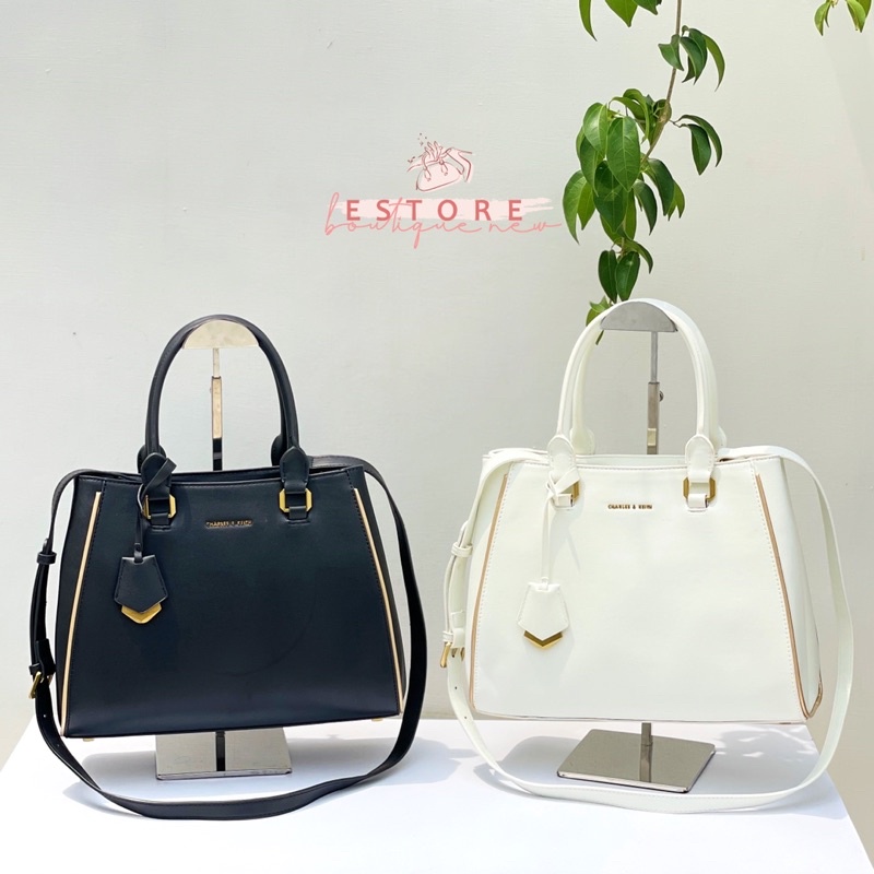 C Double Handle Structured Bag