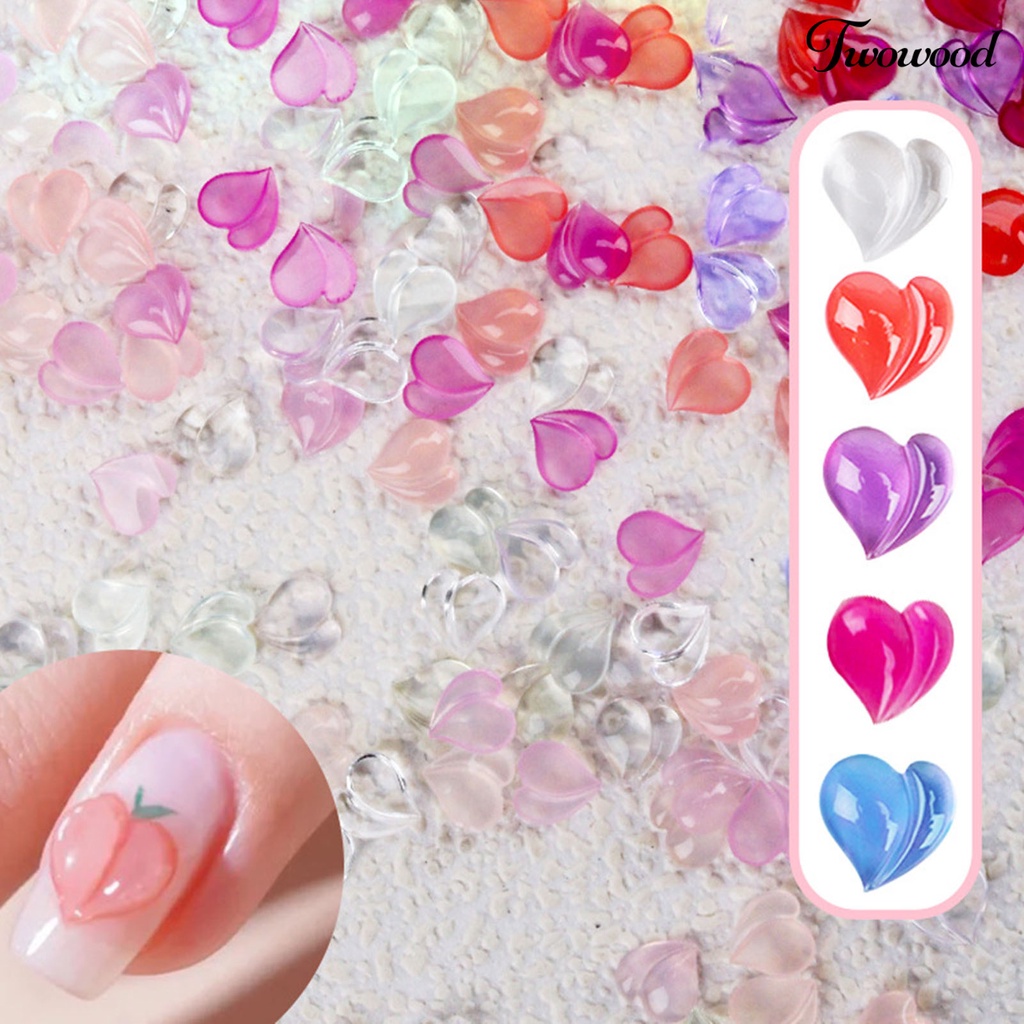 Twowood 50 Pcs Berlian Imitasi Aneka Warna Untuk Dekorasi Nail Art