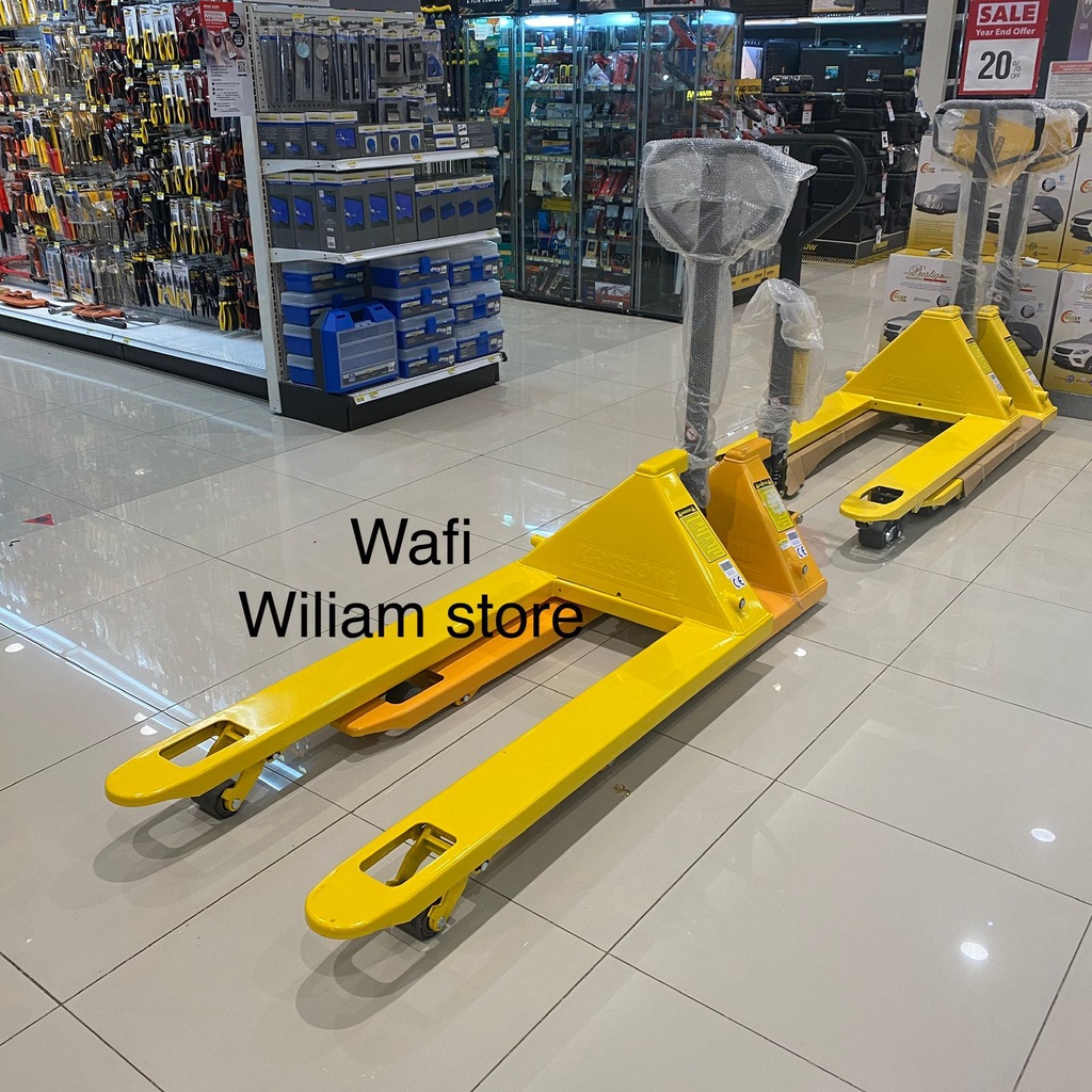 Jual Krisbow handpallet manual 68 cm / hand pallet 3 ton / hand stacker