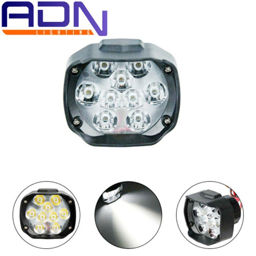 Lampu Tembak Sorot 9 Titik Laser Gun Superbright Motor Mobil by ADN.in