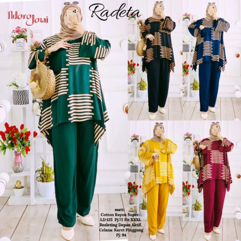 (COD SETELAN) GROSIR SETELAN RADETTA WAKA WAKA| RAYON SUPER GRADE A | RESLETING DEPAN BUSUI | (VIRAL 2022)