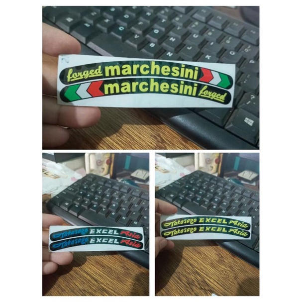 Sticker velg takasago cutting