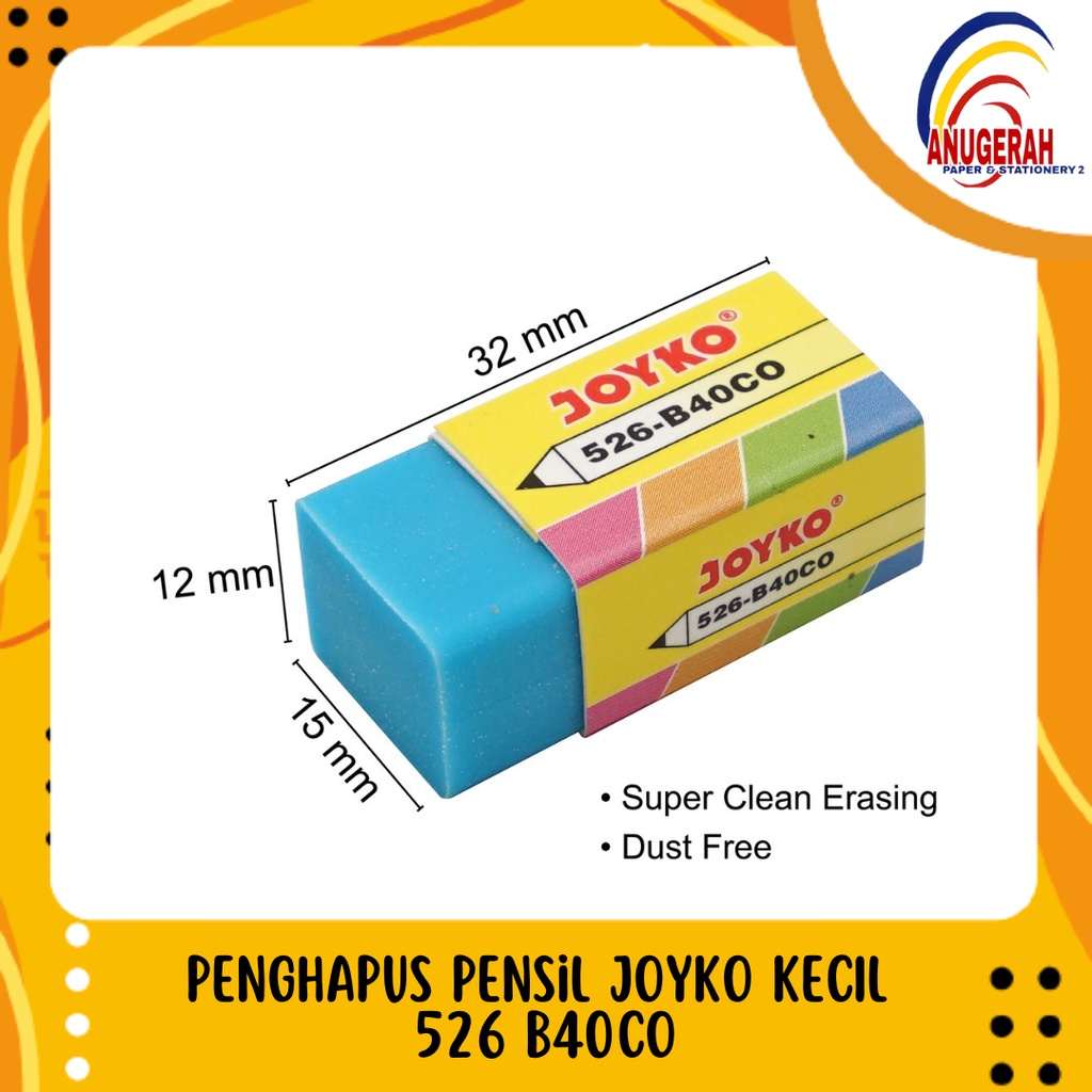 

PENGHAPUS PENSIL JOYKO KECIL 526 B40CO (PCS)