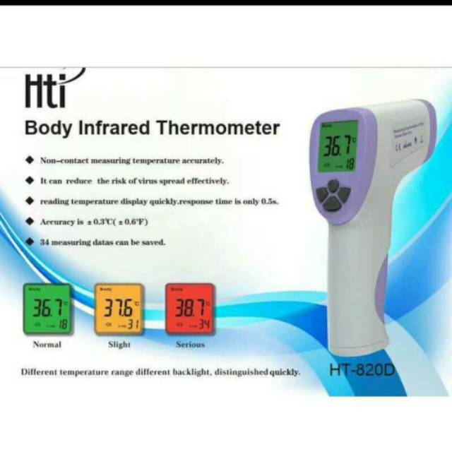 Termometer Infrared  / Thermogun + Sertifikat