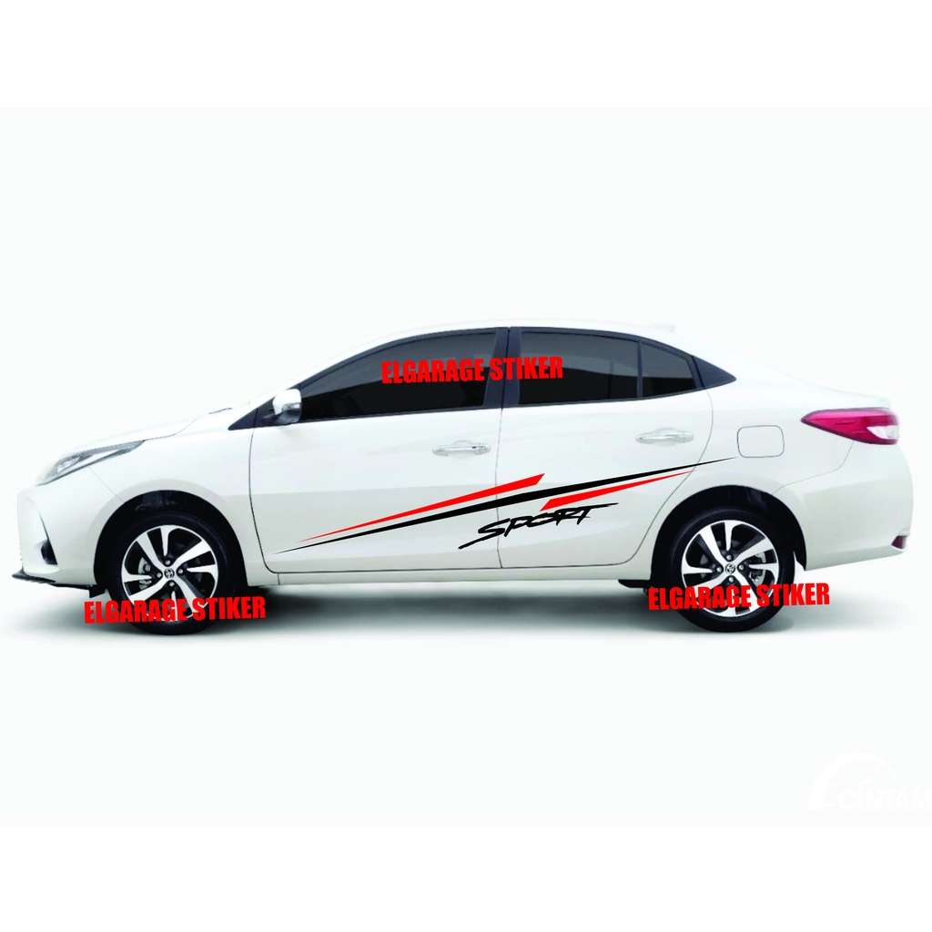 Stiker mobil toyota vios stiker minimalis mobil vios stiker striping mobil vios cutting stiker mobil