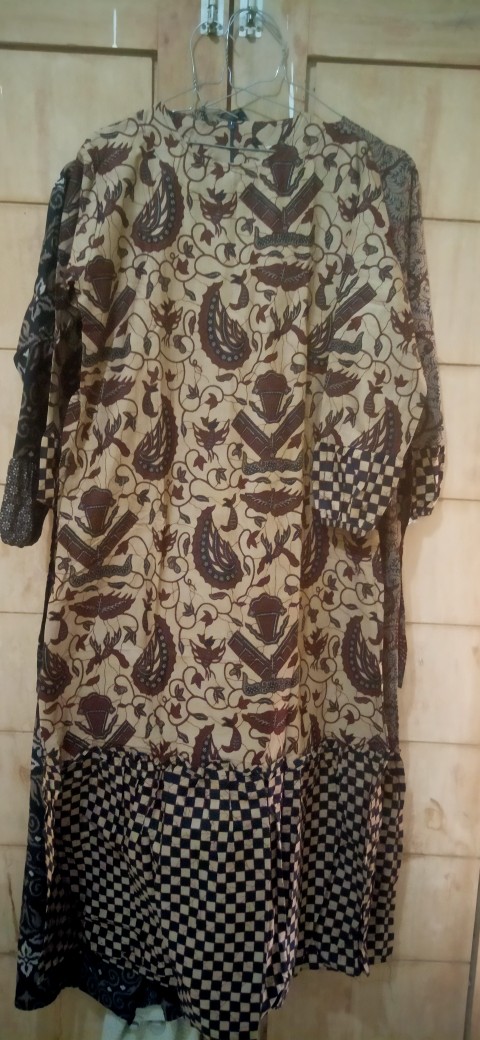 Gamis Batik Manggar, Padi,sekar,cantik,kubis,kipas,daun