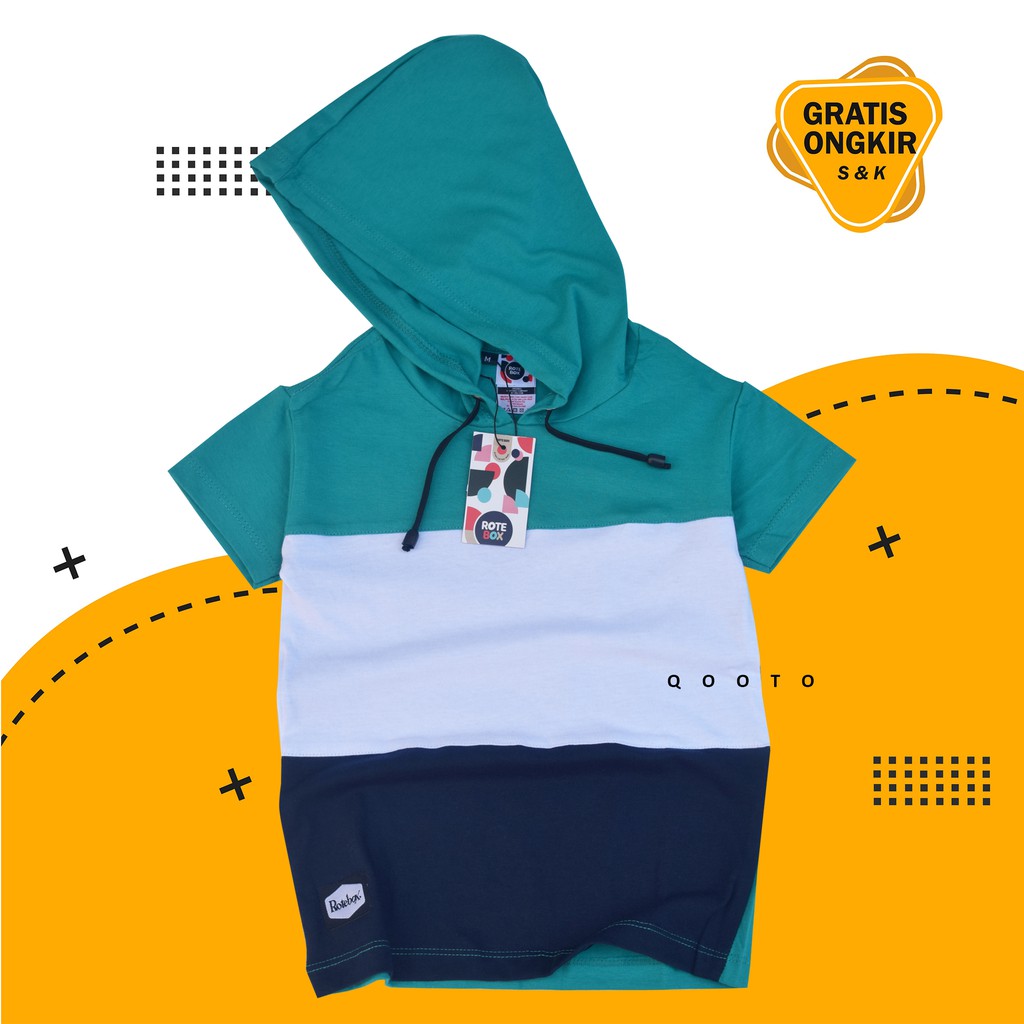 Rotebox kaos hoodie anak laki laki umur 1-12 tahun Kombinasi