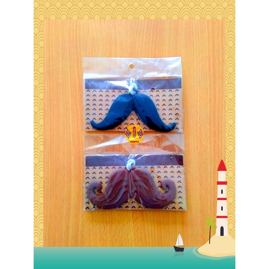 

Tempat Kartu Nama Import Im145 NT-927 Name Tag Mustache
