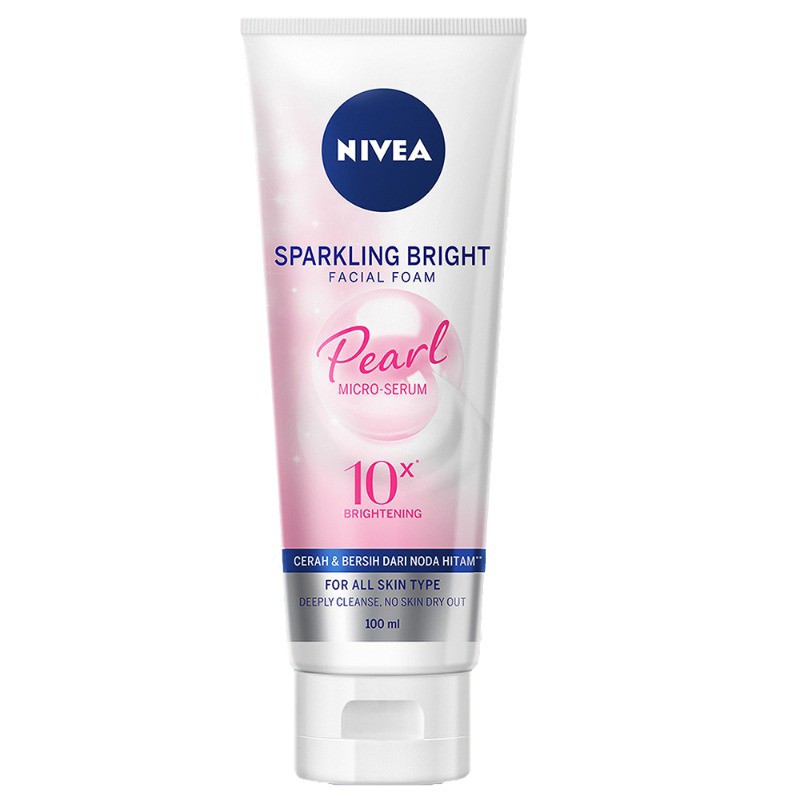 NIVEA Sparkling White Whitening Facial Foam 50ml 100ml ORIGINAL | Sabun Pencuci Muka by AILIN