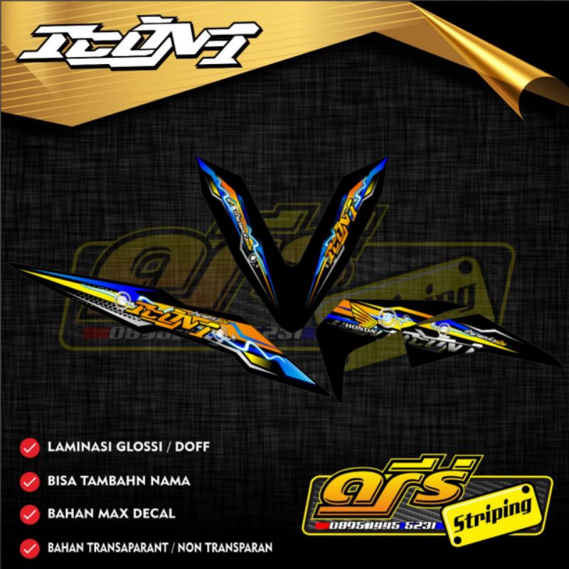 Striping Beat New 2016-2018 transparan variasi