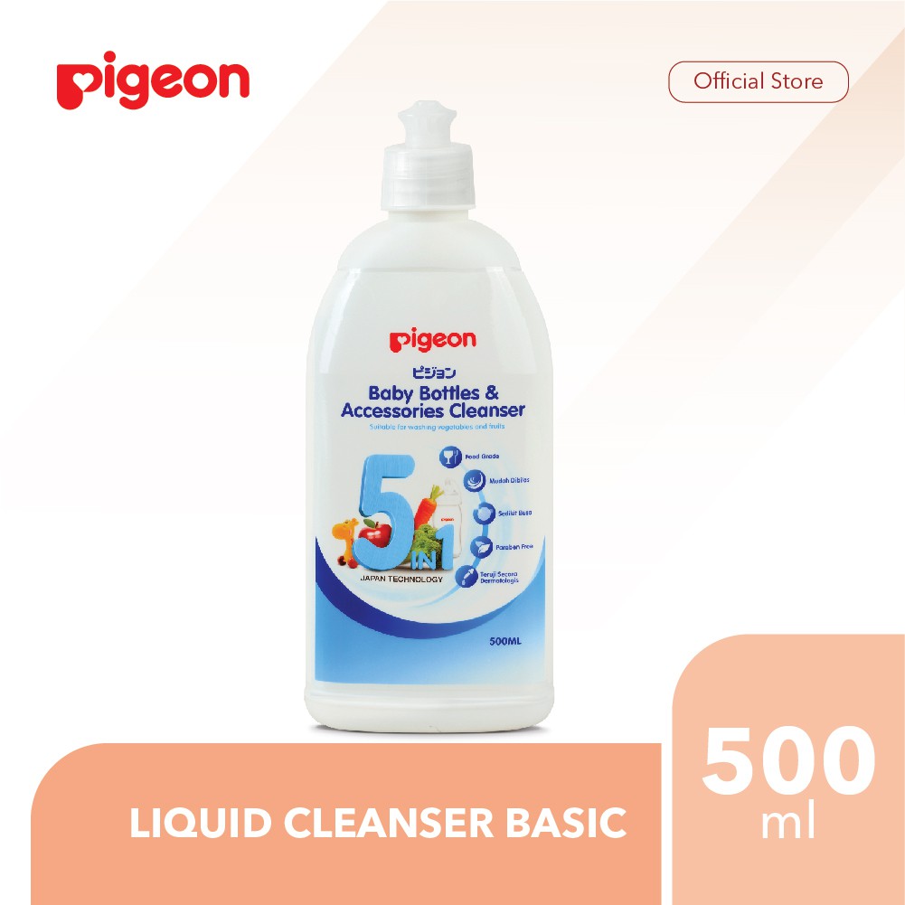 PIGEON Liquid Cleanser Basic 500ml Bottle | Shopee Indonesia