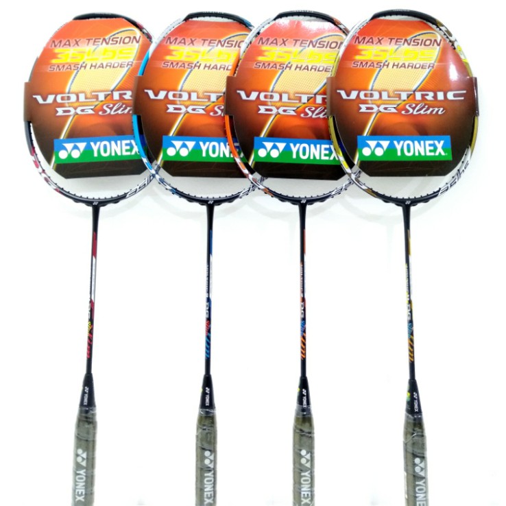 Raket Badminton YONEX VOLTRIC 2 8 11 21 DG SLIM pasang BG66U FREE GRIP