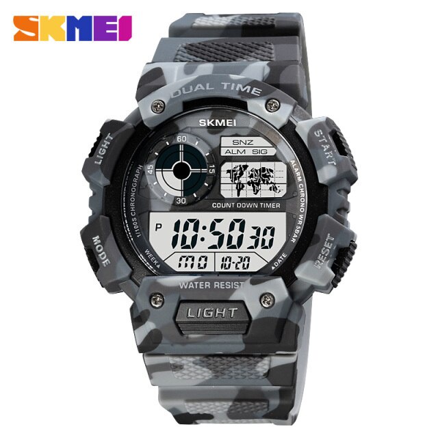 Jam Tangan Pria SKMEI 1723 Digital Double Time Original SKMEI Water resist 3 atm SKMEINDONESIA