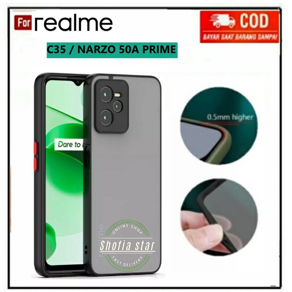 CASE ARMOR REALME C33 C35 NARZO 50I PRIME SOFTCASE AERO PREMIUM PROTECT CAMERA