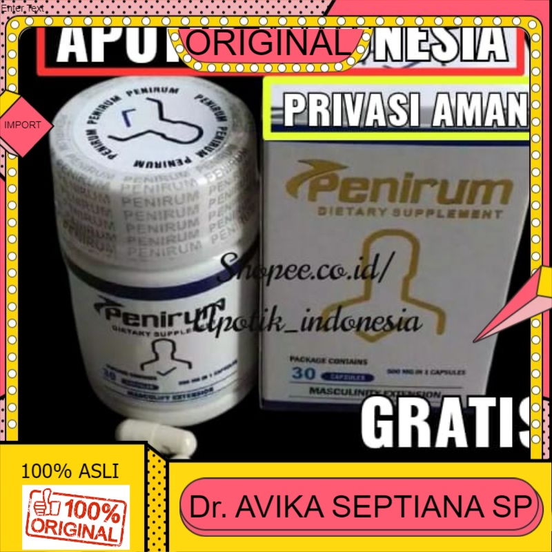 100% ASLI Obat PENIRUM TOP Kuat Tahan Lama_Obat Pembesar Kelamin Pria_Paten Permanen_Besar Panjang