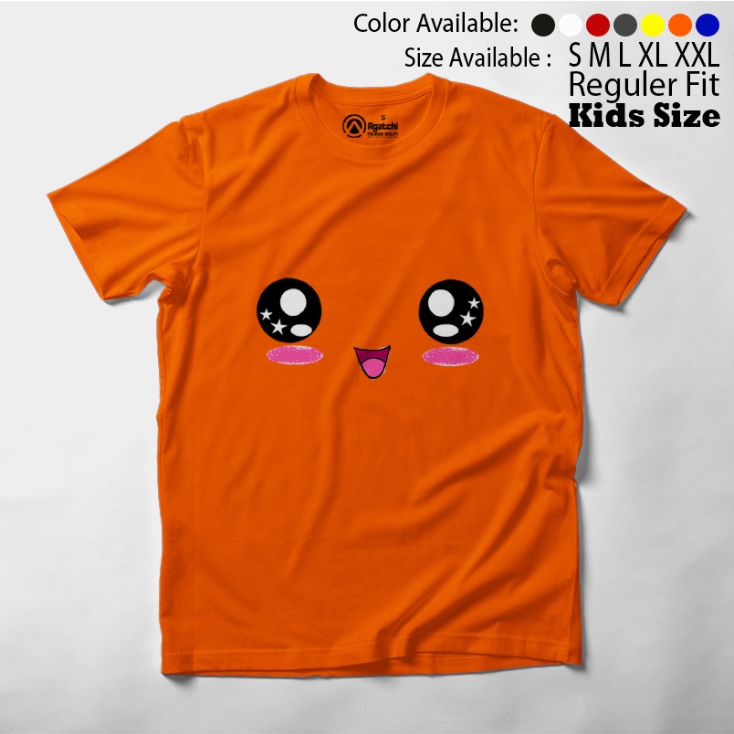 Baju Anak / Kaos Atasan Anak / Kids T shirt Kawaii Face