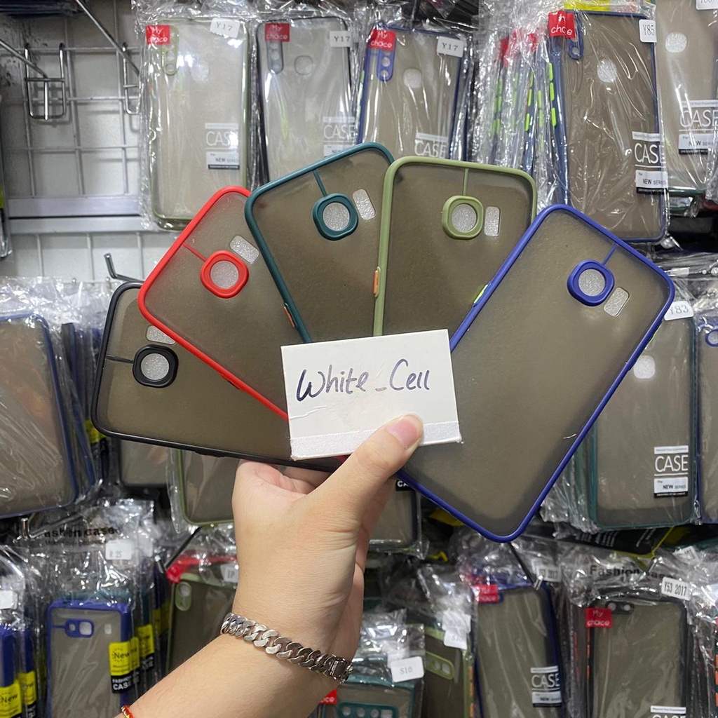 Samsung S6 EDGE Case Dove Matte Mychoice Transparan Slim Case Fuze Macaron D2