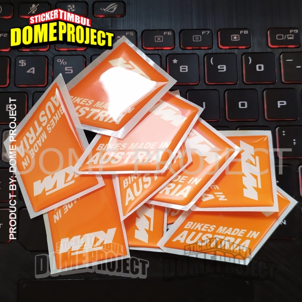 STIKER MOTOR KTM RACING EMBLEM KTM STIKER TIMBUL AKSESORIES BODY MOTOR STIKER STICKER BODY MOTOR