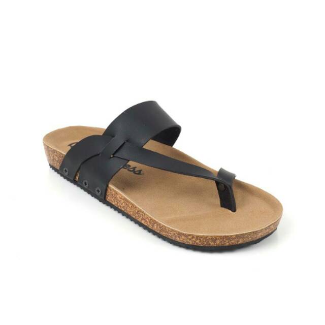 PROMO HARGA SANDAL KULIT GOODNESS LOOP BLACK