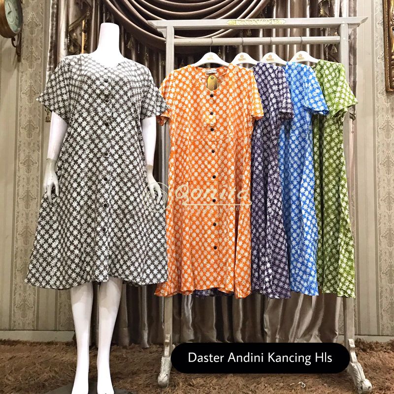 Qonita Daster Andini Kancing Hls || By Qonita Batik & Boutique || Qonita Batik Pekalongan
