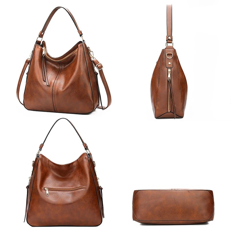 TAS SELEMPANG WANITA KULIT COKLAT SEMI IMPORT MURAH BRANDED KOREA JINJING TA122B5 BATAM FASHION