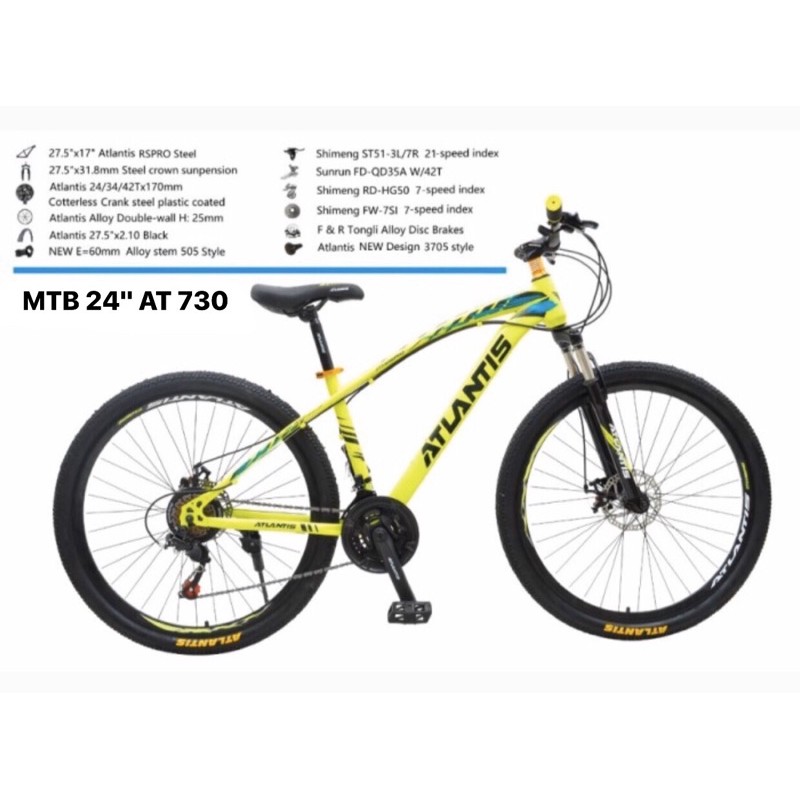 Sepeda MTB Atlantis AT 730 24 inch