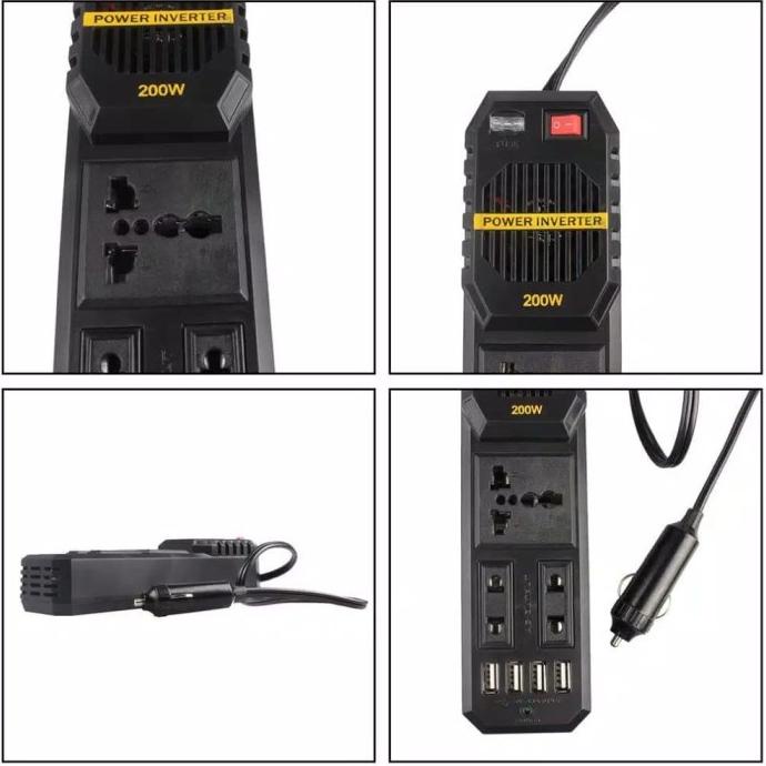 Power Inverter Car Adaptor Charger Converter - Charger Laptop Mobil