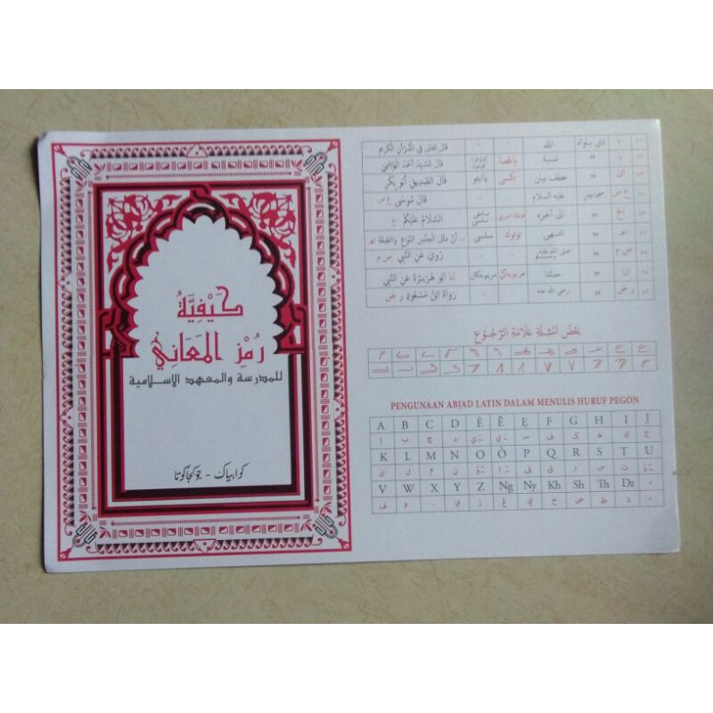 Rumus Makna Pegon/ Pesantren