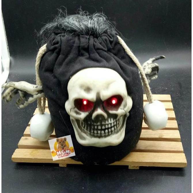 Pajangan Tengkorak Bergetar - Mainan Tengkorak Happy Halloween