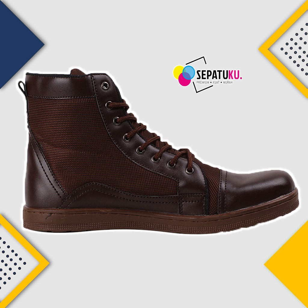 Sepatu Boots Sepatu Safety Pria Shoes Safety Premium Murah Keren - Gohan-4