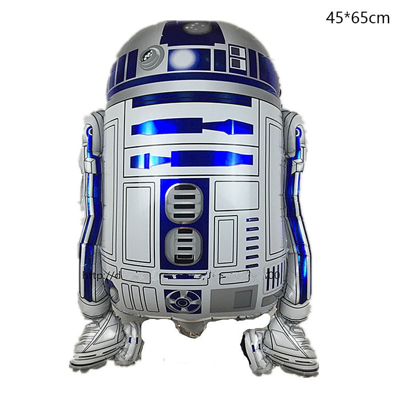 1pc Balon Foil Desain Disney Star Wars BB8 R2D2 Ukuran Besar Untuk Hadiah Ulang Tahun