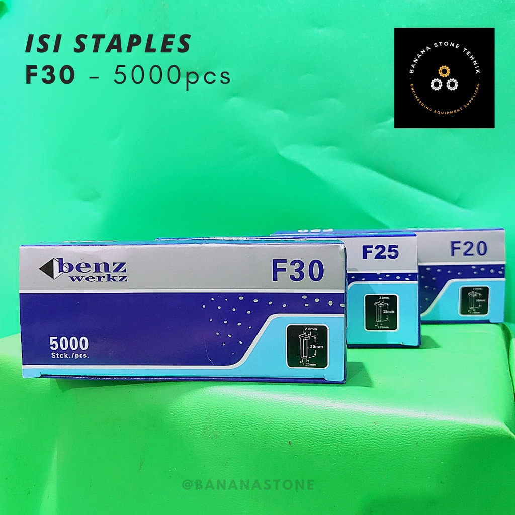 

Isi Staples Tembak Angin F30 / Paku Tembak F30 / Isi Paku Tembak Angin