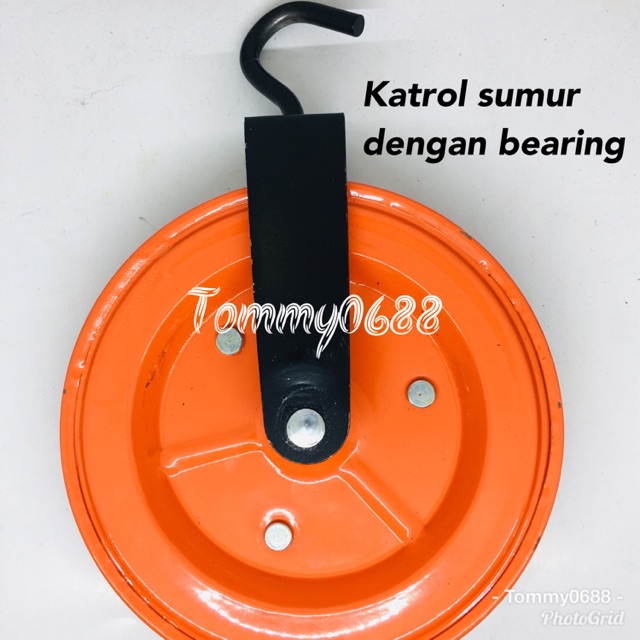 KATROL SUMUR DENGAN BEARING. KEREKAN SUMUR HEAVY DUTY MURAH BAGUS