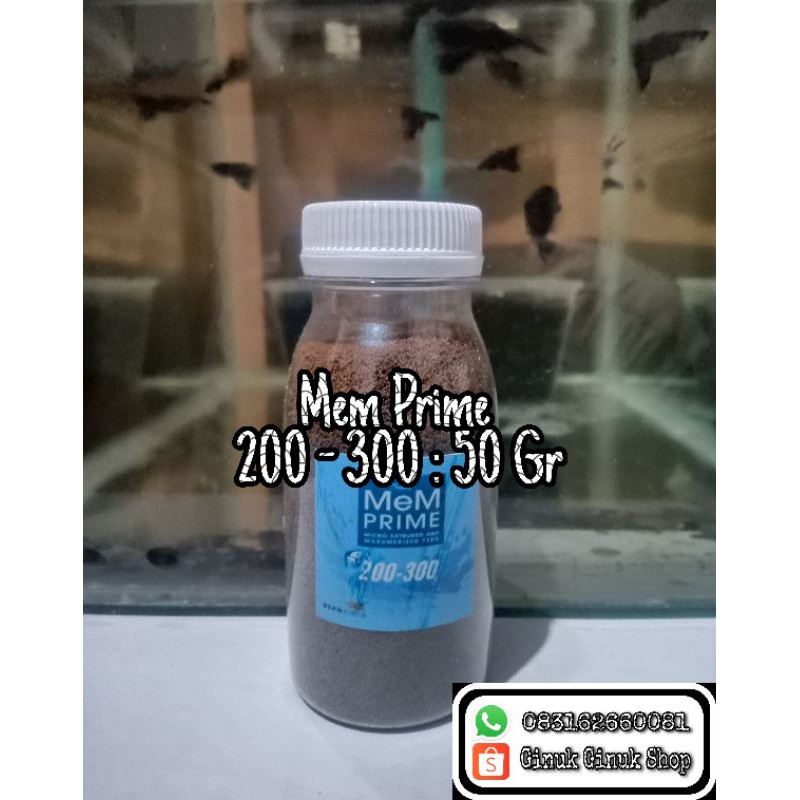 Pelet Mem prime 200-300 original untuk hias cupang guppy platy moli murah samarinda kalimantan timur