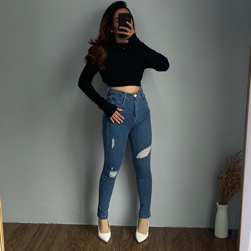 [LUXE.DLABEL] - D78 Jeans | Celana panjang Highwaist wanita Jeans import premium Jeans wanita polos ripped jeans High waist jeans wanita bkk Skinny Jeans High waist Baggy jeans Wideleg Jeans Kulot jeans Boyfriend jeans Wanita