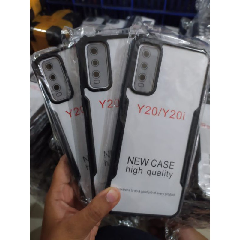 soft case fuze silikon kondom case pelindung hp vivo Y20/Y20i tebal