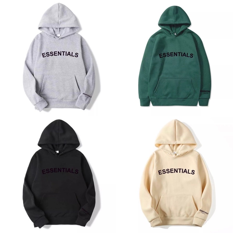 Jaket Sweater Hoodie Essential Unisex - Jaket Pria Sweater Essential Terbaru Simple Elegant - Sweate