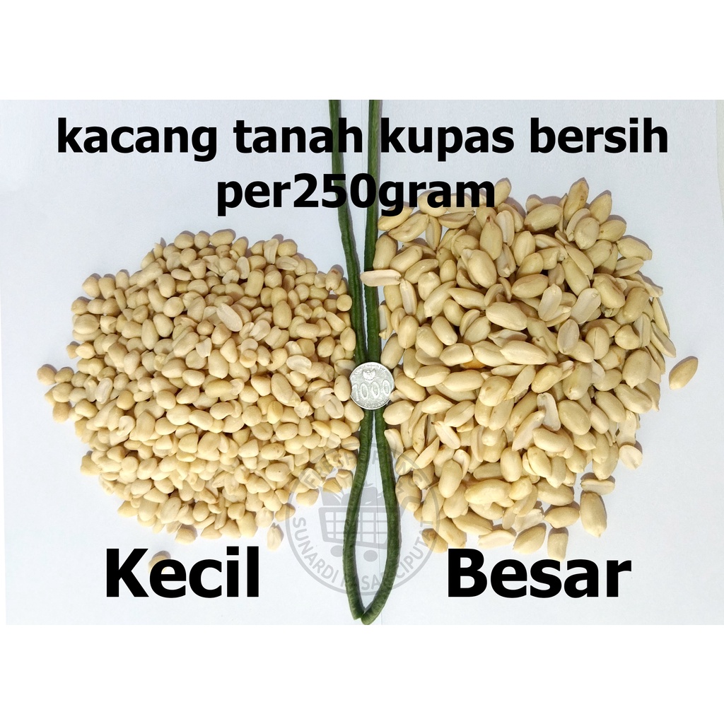 Kacang Tanah Kupas Bersih per250gram