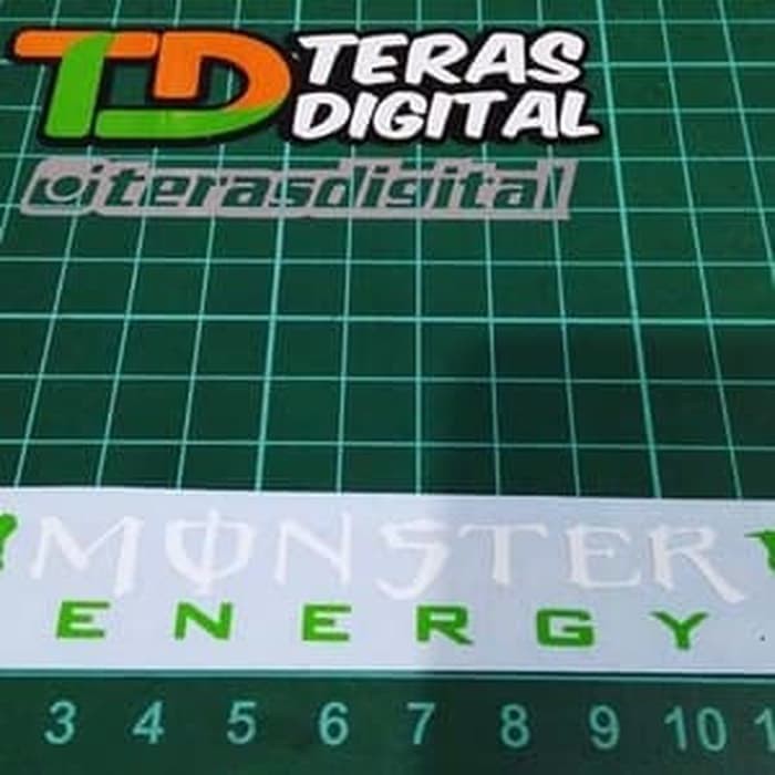 Sticker Cutting Monster Energy visor helm helmet