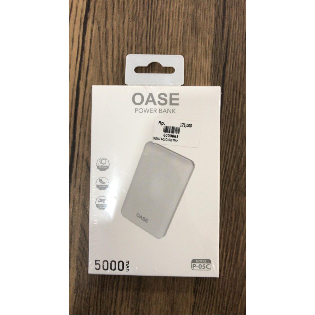 POWER BANK OASE P-05C 5000 mAh ORIGINAL 100%