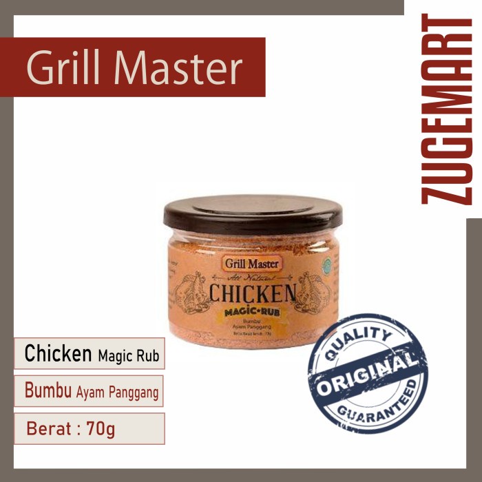 

Jays Grill Master Chicken Magic Rub / Bumbu Ayam Panggang - 70 gr