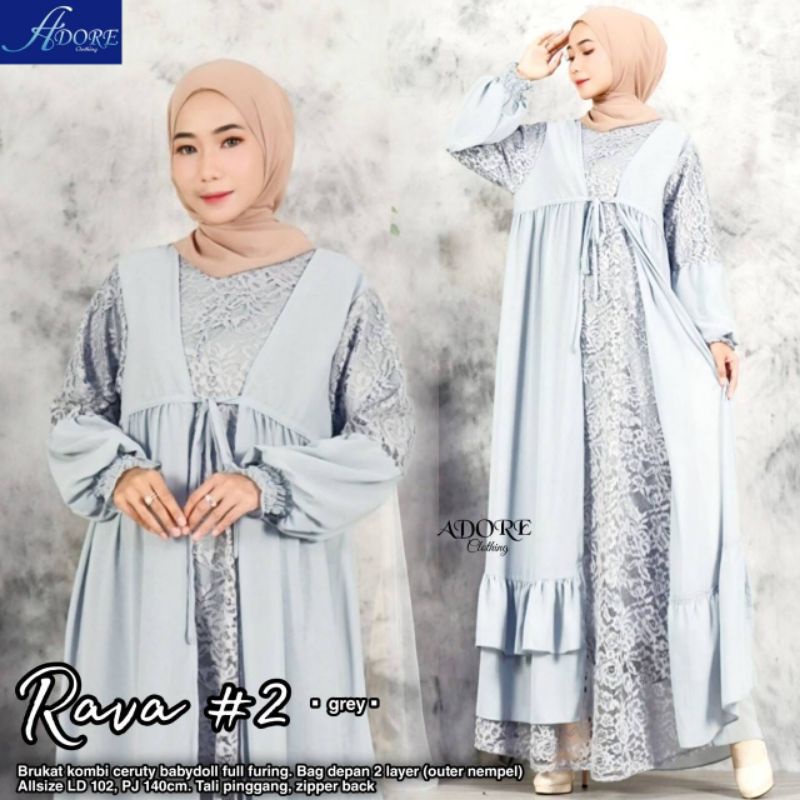 RAVA maxy  BROKADE 2 LAYER(motif brokade random)