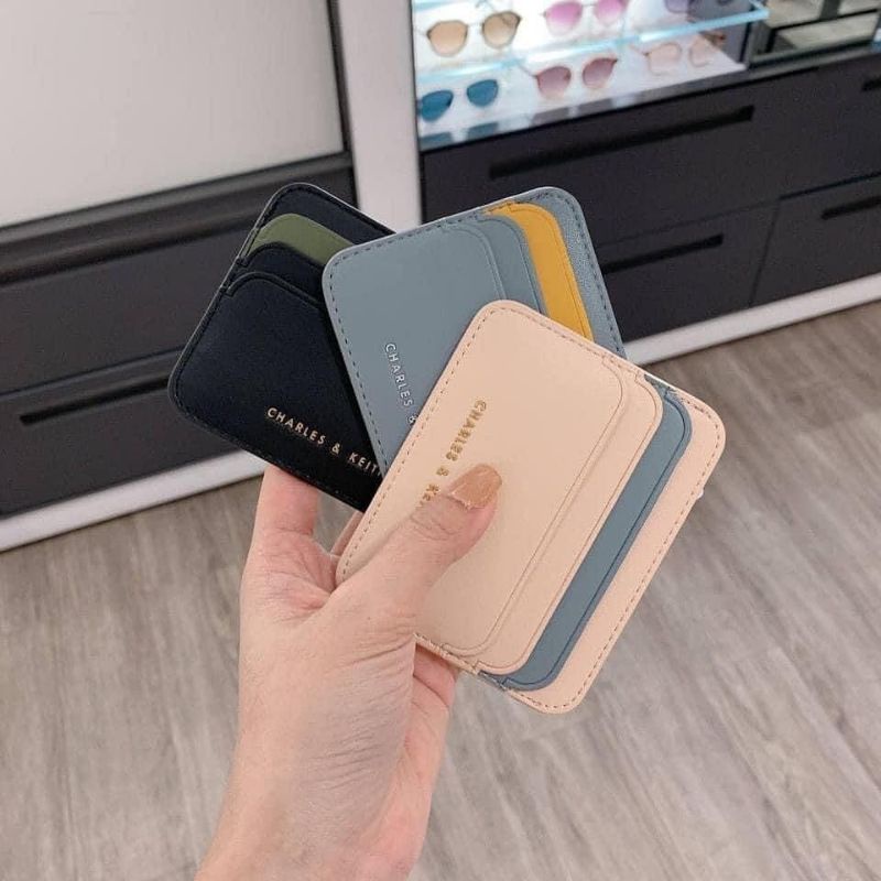 7.7 SALE | CK Two-Tone Multi Slot Card Holder