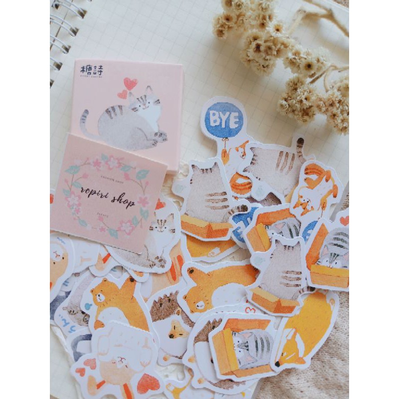 

Sticker Motif Kawaii Animals Cute Scrapbook Diy dan Jurnal