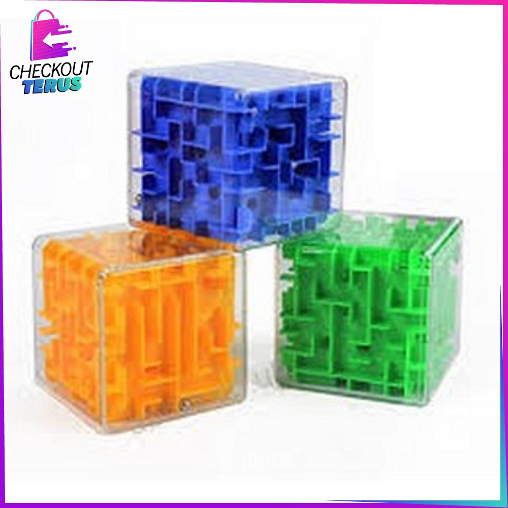 CT M274 Mainan Puzzle Labirin Transparan 3D Mainan Jadul Edukasi Motorik Anak Mainan Edukatif Anak Maze Puzzle Ball