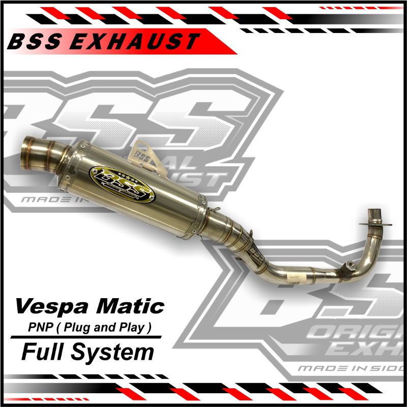 Knalpot BSS Vespa Matic Inlet 50 Original BSS
