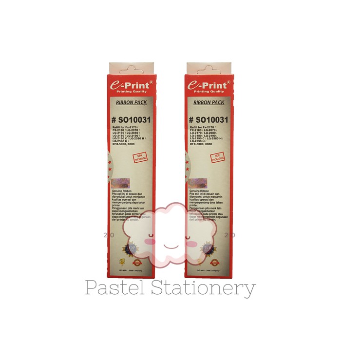 

Pita Ribbon Pack Refill Epson LQ-2170 LQ-2180 LQ-2190 S010031 E-Print