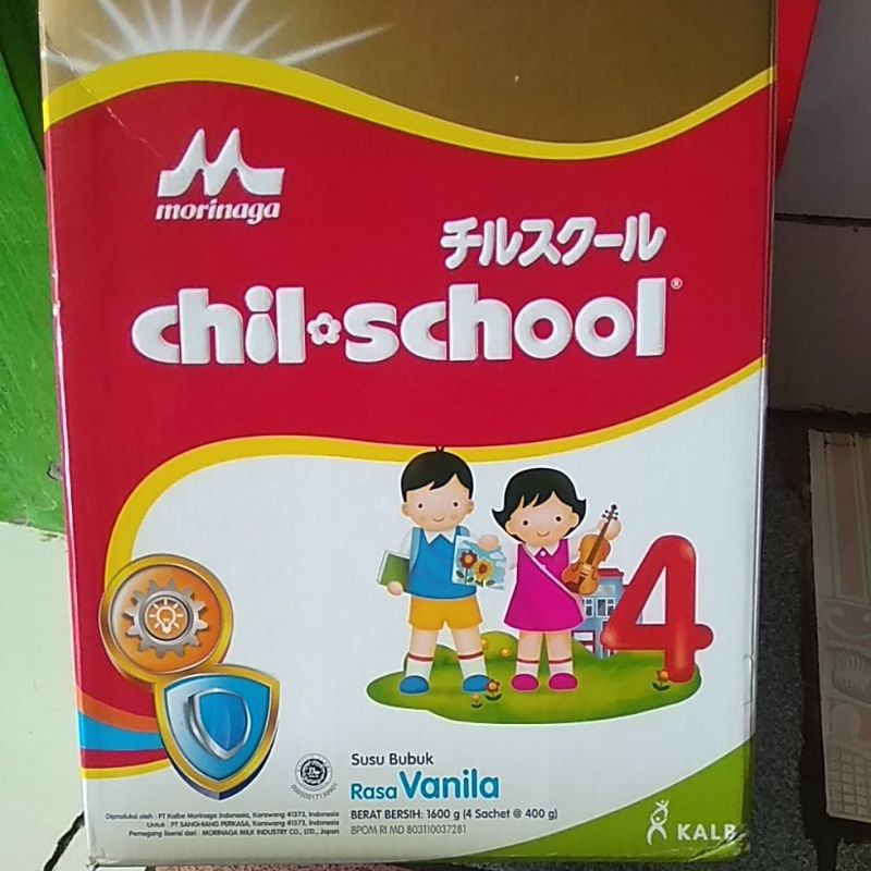 

Morinaga Chil-school 4 Susu Bubuk rasa vanilla 1600gr