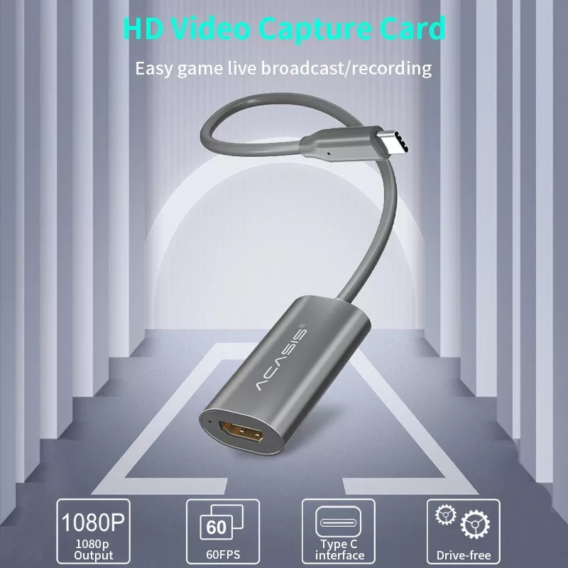 Video Capture HDMI ACASIS Full HD 1080p HDTV Video Capture USB Type C