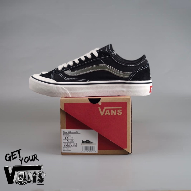 Vans Style 36 Decon SF Black Green White Original 100% Bnib